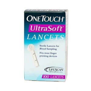 Kim lấy máu vô trùng Onetouch UltraSoft Lancets đầu kim cực nhỏ (100 cái)