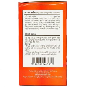 Viên uống Dầu Gấc Tuệ Linh hỗ trợ bảo vệ sức khỏe đôi mắt, tăng cường thị lực (100 viên)