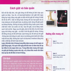 Vớ gối y khoa Duomed size M hỗ trợ điều trị suy tĩnh mạch, phù chân, đau nhức chân