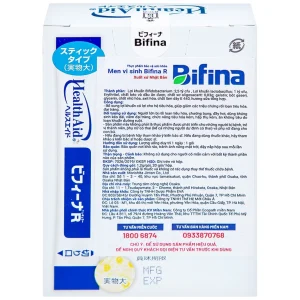 Men vi sinh Bifina R Health Aid bổ sung lợi khuẩn cho tiêu hóa, giảm rối loạn tiêu hóa, đại tràng (20 gói)
