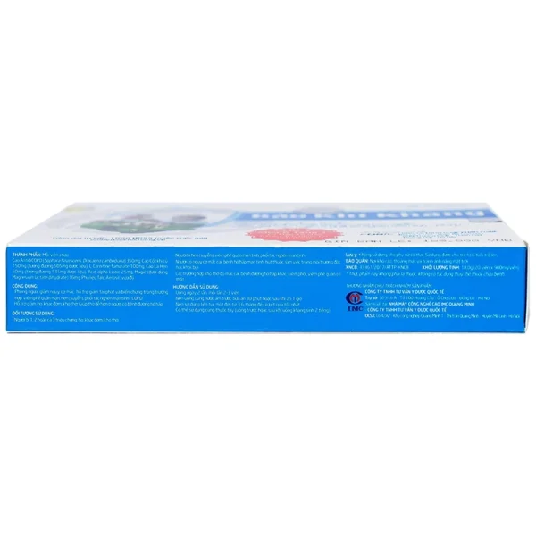 Viên uống Bảo Khí Khang IMC hỗ trợ giảm ho, khạc đờm, khó thở, giảm tái phát hen suyễn (2 vỉ x 10 viên)