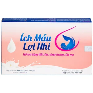 Viên uống Ích Mẫu Lợi Nhi IMC hỗ trợ tăng tiết sữa, tăng lượng sữa mẹ (2 vỉ x 10 viên)