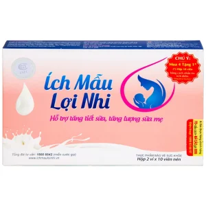 Viên uống Ích Mẫu Lợi Nhi IMC hỗ trợ tăng tiết sữa, tăng lượng sữa mẹ (2 vỉ x 10 viên)
