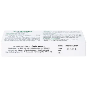 Viên uống TraSleepy Traphaco dưỡng tâm an thần, hỗ trợ gây ngủ, giúp ngủ ngon (2 vỉ x 10 viên)