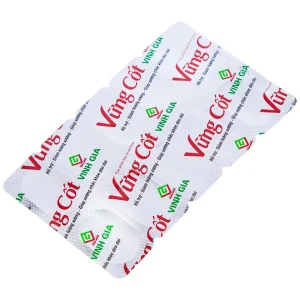 Viên uống Vững Cốt Vinh Gia hỗ trợ giảm loãng xương, giúp xương chắc khỏe dẻo dai (2 vỉ x 10 viên)