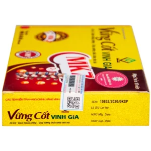 Viên uống Vững Cốt Vinh Gia hỗ trợ giảm loãng xương, giúp xương chắc khỏe dẻo dai (2 vỉ x 10 viên)