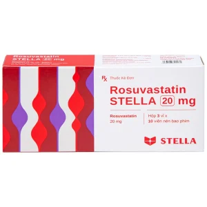 Thuốc Rosuvastatin Stella 20mg điều trị tăng cholesterol máu (3 vỉ x 10 viên)