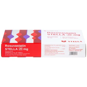 Thuốc Rosuvastatin Stella 20mg điều trị tăng cholesterol máu (3 vỉ x 10 viên)