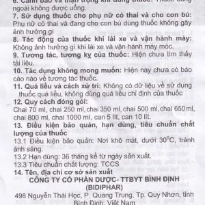 Dung dịch sát khuẩn tay Bidiphar (250ml)