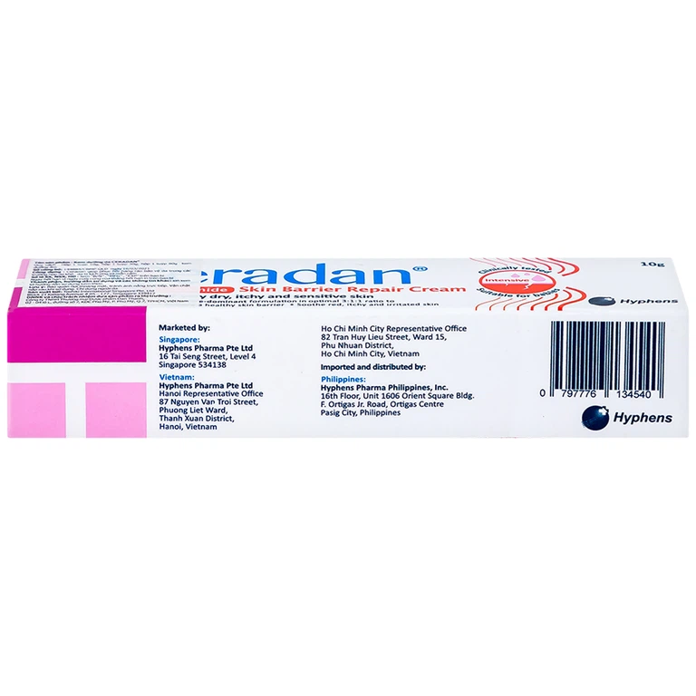 Kem phục hồi da Ceradan Ceramide Skin Barrier Repair Cream dành cho da khô, kích ứng và nhạy cảm (10g)