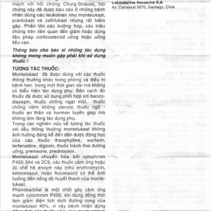 Viên nhai Smart-Air 4mg Recalcine điều trị hen phế quản mạn tính (1 vỉ x 10 viên)