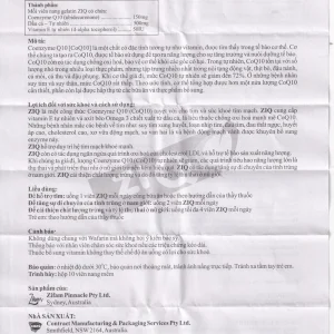 Viên nang Zi Q Zifam hạn chế quá trình lão hoá, giảm nguy cơ tim mạch do xơ vữa động mạch (1 vỉ x 10 viên)
