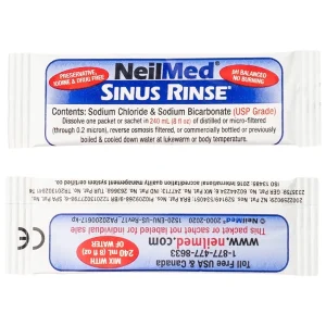 Gói hỗn hợp pha dung dịch rửa mũi NeilMed Sinus Rinse giảm và ngăn ngừa các chứng viêm mũi dị ứng (120 gói)