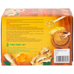 Kẹo gừng Vietnat hỗ trợ làm ấm tỳ vị, giảm nôn và các triệu chứng ăn không tiêu đầy hơi (100 viên)