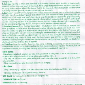 Viên uống BoniVein Botania hỗ trợ tăng sức bền của tĩnh mạch (30 viên)