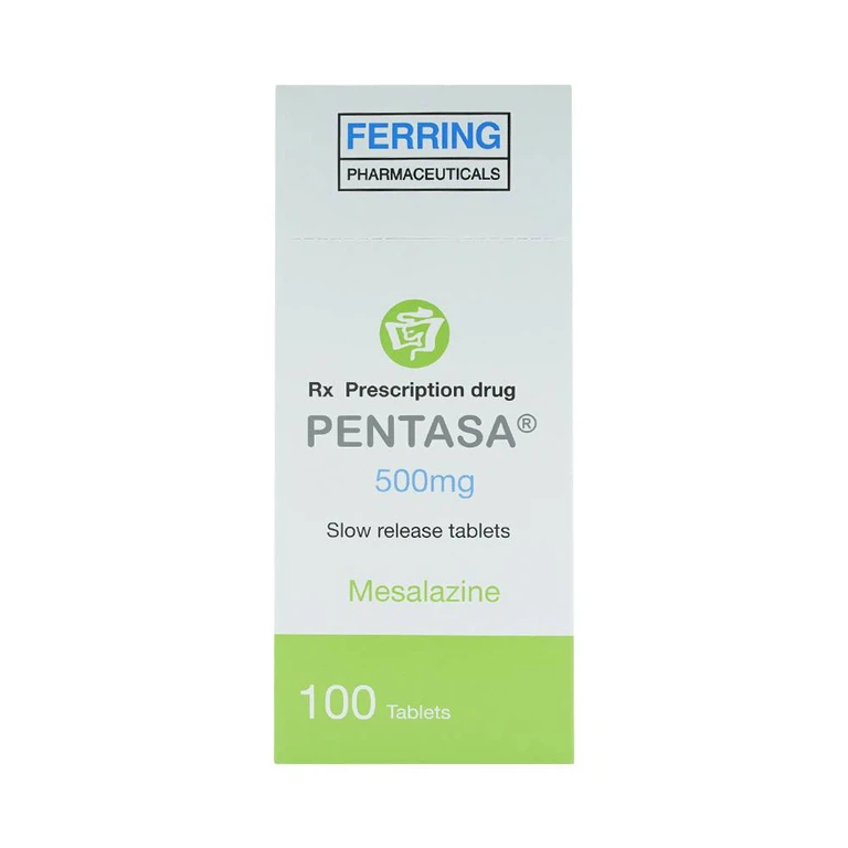 Viên nén Pentasa 500mg Ferring điều trị viêm loét đại tràng, bệnh Crohn (10 vỉ x 10 viên)