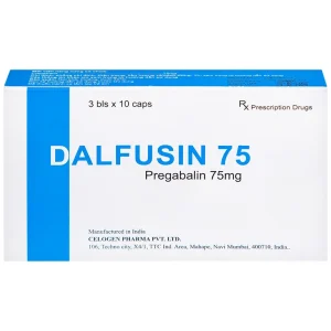 Thuốc Dalfusin 75 Celogen điều trị đau thần kinh, hỗ trợ điều trị động kinh (3 vỉ x 10 viên)
