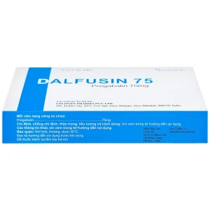 Thuốc Dalfusin 75 Celogen điều trị đau thần kinh, hỗ trợ điều trị động kinh (3 vỉ x 10 viên)