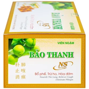 Viên ngậm Bảo Thanh Hoa Linh không đường - bổ phế, trừ ho, hóa đờm (20 vỉ x 5 viên)