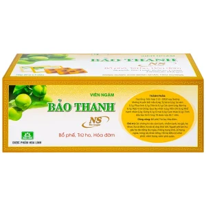 Viên ngậm Bảo Thanh Hoa Linh không đường - bổ phế, trừ ho, hóa đờm (20 vỉ x 5 viên)