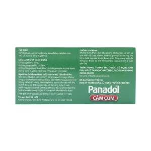 Viên nén Panadol Cảm Cúm GSK giảm các triệu chứng cảm cúm, sốt, đau và xung huyết mũi (15 vỉ x 12 viên)