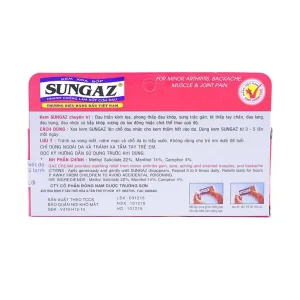 Kem xoa bóp Sungaz Trường Sơn điều trị phong thấp lâu năm (65g)
