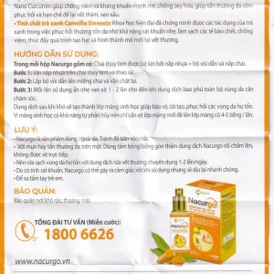 Dung dịch xịt Nacurgo Đại Bắc tạo màng sinh học tái tạo da tổn thương (30ml)