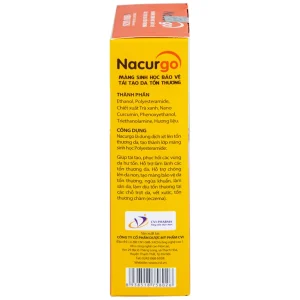Dung dịch xịt Nacurgo Đại Bắc tạo màng sinh học tái tạo da tổn thương (30ml)