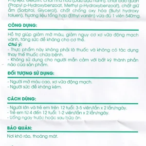 Dầu Tỏi Tuệ Linh hỗ trợ giảm mỡ máu, giảm nguy cơ xơ vữa động mạch vành (100 viên)