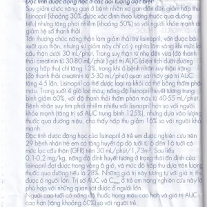 Viên nén Lisonorm Gedeon điều trị tăng huyết áp vô căn (3 vỉ x 10 viên)