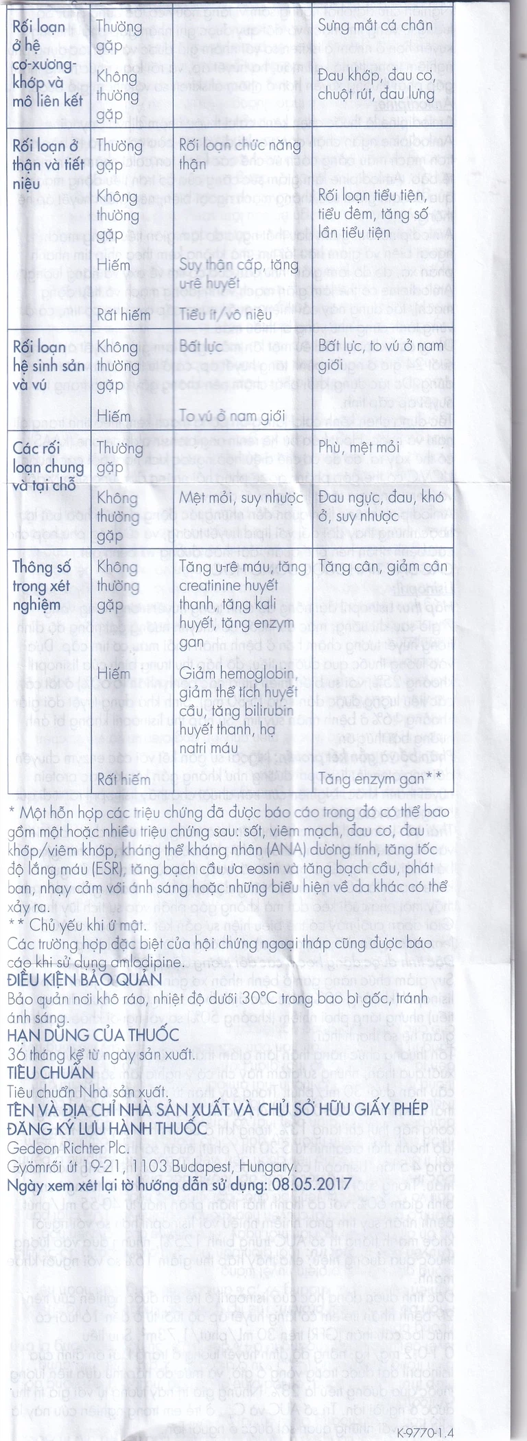 Viên nén Lisonorm Gedeon điều trị tăng huyết áp vô căn (3 vỉ x 10 viên)