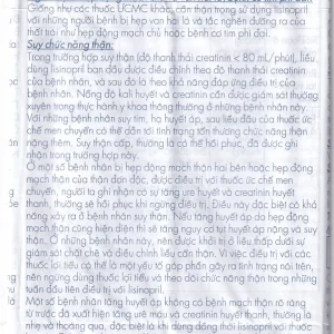 Viên nén Lisonorm Gedeon điều trị tăng huyết áp vô căn (3 vỉ x 10 viên)