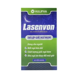 Viên uống Lasenvon Hulipha hỗ trợ dưỡng tâm, an thần, ngủ ngon (60 viên)
