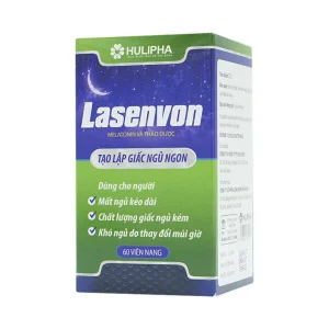 Viên uống Lasenvon Hulipha hỗ trợ dưỡng tâm, an thần, ngủ ngon (60 viên)