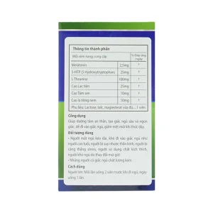 Viên uống Lasenvon Hulipha hỗ trợ dưỡng tâm, an thần, ngủ ngon (60 viên)