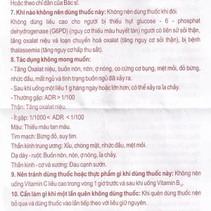 Siro C.C Life 100mg/5ml Foripharm điều trị thiếu vitamin C (60ml)