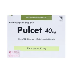 Thuốc Pulcet 40mg NobelFarma điều trị trào ngược dạ dày – thực quản (2 vỉ x 14 viên)