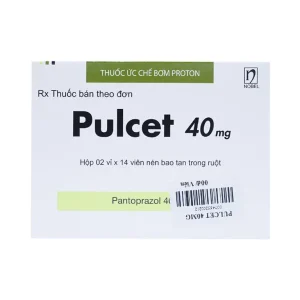 Thuốc Pulcet 40mg NobelFarma điều trị trào ngược dạ dày – thực quản (2 vỉ x 14 viên)