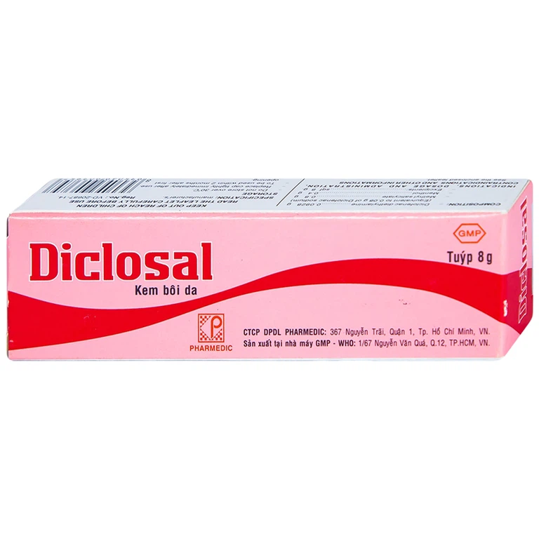 Kem bôi da Diclosal Cream Pharmedic điều trị thấp ngoài khớp, viêm xương khớp (8g)