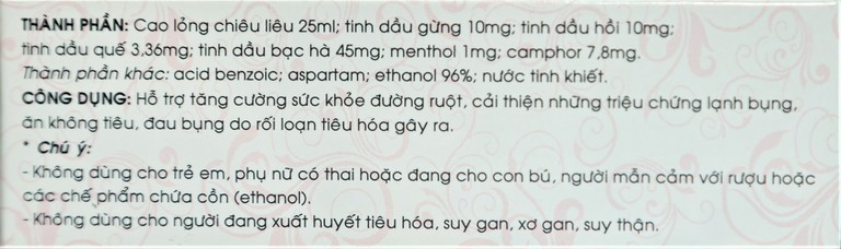 Dung dịch uống Con Rồng Mekophar hỗ trợ tăng cường sức khỏe đường ruột (50ml)