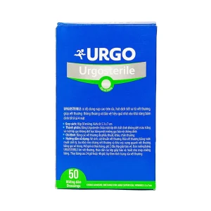 Băng dán có gạc Urgosterile size 5.3cm x 7cm băng các vết thương do phẫu thuật, khâu, chấn thương (50 miếng)