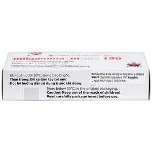 Viên nén Milgamma Mono 150 Dragenopharm điều trị viêm đa dây thần kinh (3 vỉ x 10 viên)
