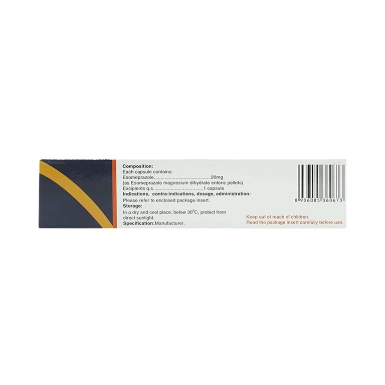 Thuốc Nesteloc 20 USP điều trị trong hội chứng trào ngược dạ dày - thực quản (3 vỉ x 10 viên)