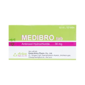 Viên nén Medibro 30mg Arlico tiêu chất nhầy đường hô hấp (10 vỉ x 10 viên)