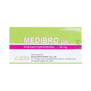 Viên nén Medibro 30mg Arlico tiêu chất nhầy đường hô hấp (10 vỉ x 10 viên)