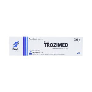 Kem bôi Cream Trozimed Davipharm điều trị vẩy nến mảng nhẹ và vừa (30g)