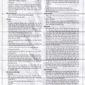 Thuốc Agifovir 300mg Agimexpharm hỗ trợ điều trị HIV-1, viêm gan B mạn tính (3 vỉ x 10 viên)