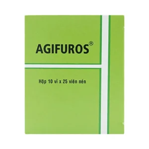 Thuốc Agifuros 40mg Agimexpharm điều trị phù phổi cấp, phù do tim, gan, thận (10 vỉ x 25 viên)