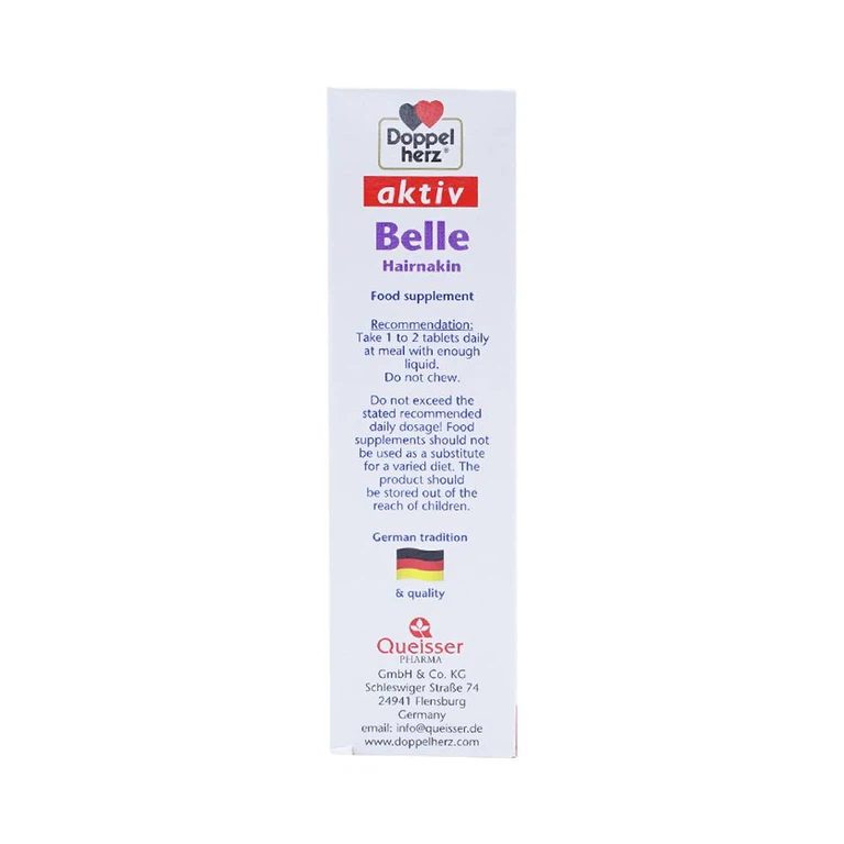 Viên uống Belle Hair Doppelherz Aktiv bổ sung các vitamin và khoáng chất (3 vỉ x 10 viên)