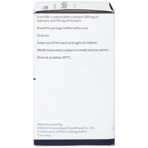 Thuốc Aluvia 200mg/50mg Abbott hỗ trợ điều trị nhiễm HIV-1 (120 viên)